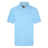 Ringstead Primary Poloshirt with Logo available in White or Sky Blue